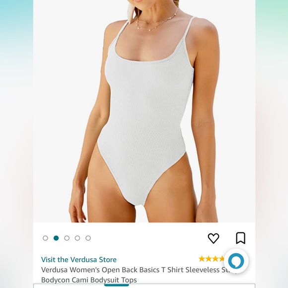 Tops | White Body Suit | Poshmark